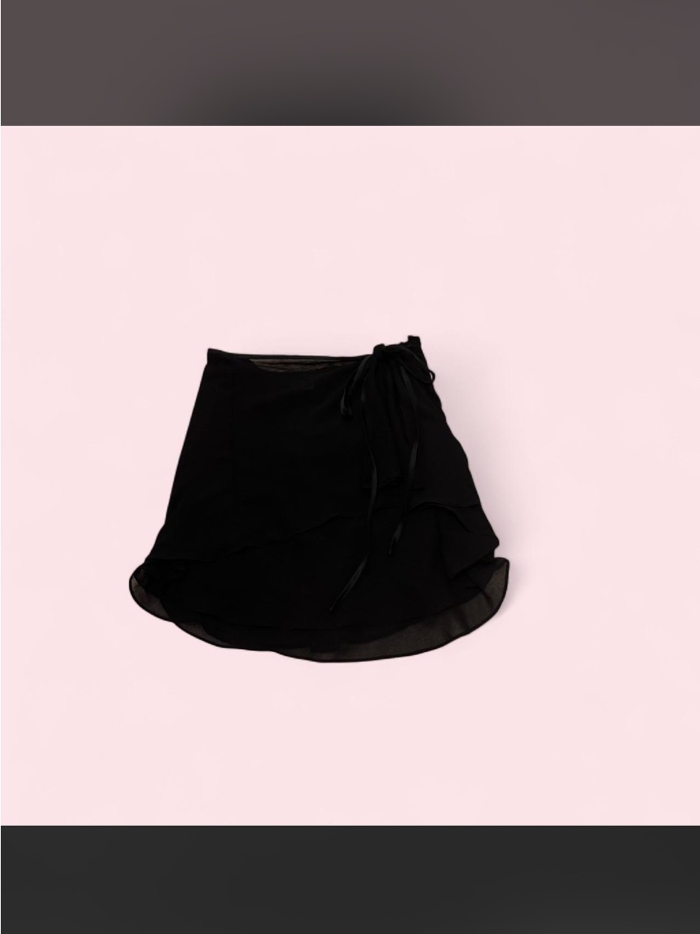 Forever 21 Black Layered High-Low Wrap Skirt